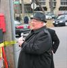  Father Reardon of St. Rita's Parish was on hand to give the newly named street a blessing.  Fr. Reardon was very supportive of Chuck while Chuck served as Director of St. Rita's basketball program.
