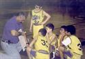 Coaching son Charlies basketball team while serving as Director of Basketball program at his parish, St. Rita's