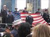  Opening ceremonies at Ground Zero memorial on 9-11-04