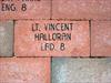  Brick at Oldsmar, Florida Memorial.  Mutual friends of the Hallorans and the Margiotta's sent the pics from Memorial.