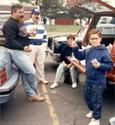 A family tradition...tailgating before a Giants Football game at the Meadowlands