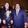  Chuck's son Charlie, best friend Bruce (Tux) & brother Mike, at Brown University Hall of Fame Induction Ceremony.  November 2001