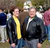  Al Romano (Delt) and his son.  Al wrote, recorded and played his own original song at the Delt Foundations tree planting ceremony dedicated to their fallen brothers.