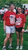  Paul Mitchell's daughter Christine & Mike Margiotta's niece Barbara Jane Vaccaro.  They ran a 5 mile race in memory of Paul and Chuck.  Christine wore the number of her father's firehouse.  By complete coincidence, Barbara Jane randomly was given another