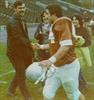  Paul congratulating Chuck after a Brown University win.  1976