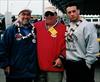 Chuck's former coach, Pudgy Walsh (in red) with Chuck's father and nephew.