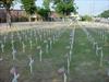  This pic was sent to me of a memorial on a church lawn in Florida.  There is a cross bearing the name of EVERYONE lost in 9-11.