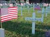  Chucks cross at memorial in Florida. 