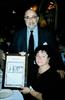  Chuck's Father and mother accepting the award in Chuck's name for Sportsman of the Year 2001.  Presented by the Staten Island Advance.