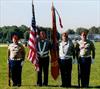  Honor Gaurd for opening day ceremonies Staten Island Pee Wee Football season dedicated to Chuck.