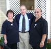  Chuck's mom & dad flank friend Marty Granoff.  Marty is the founder of the Lt. Charles Margiotta Scholarship Fund at Brown University.