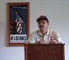  FF Guiseppe Margiotta (no relation) delivers speech including parts of my eulogy to honor Chuck at E-3 of the  Pagosa Colorado Fire Department.  It was a remembrance dedication for Chuck on 9-11-03