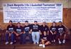 Chucks daughter, Norma Jean (floor), Chuck's dad (white hat),  tireless friends Lois and Frank Roucco (far right), with rest of crew for 3-on-3 tourney.