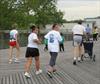  Chuck's daughter and long time friend nearing finish of 2004 Memorial Day walk