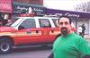  Here I am at St. Patty's Day Parade 2005.  Battalion 22 Truck with Chuck's name passing.  Chuck is ALWAYS at the Parade...even now.