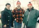 Chuck in middle with brother Mike and father Charlie off to another Giant game