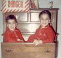 Brothers Mike and Chuck in bedroom dresser drawer taken in the mid 1960's