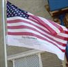  Flag of Heroes proudly waves at E-165 L-85, in Chuck's Garden.  The flag was given to Chuck's brother Mike by John Michelotti & William Ryba.