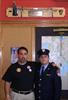  Mike Margiotta & FF John Rubino. John made the beautiful ax plaque hanging on wall above dedicated to Chuck.