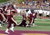  Chuck Margiotta Scholarship winner John Curly (on knees), making HUGE tackle on goal line.