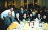  At dinner retiring Chuck's jersey, left to right: Dad, brother, aunt, Tony Toranto, mom, Chuck's wife Norma, daughter & son.