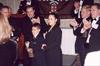  Little Charlie receiving Chuck's Hall of Fame Trophy with sister Norma Jean by his side.