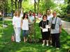  Chuck's family at Tree Memorial 2007.  Left to right...Sister-in-law Pat, Niece Sarah, Brother Mike, Mom Molly, Nephew Michael, Father Charlie.