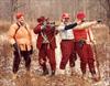  The Wild Bunch: Bruce, Chuck & Paul, under the watchful eye of Uncle Gep...that poor squirrel.