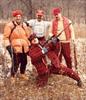  Uncle Gep, Chuck, Lt. Paul Mitchell FDNY, & Bruce with rifle.